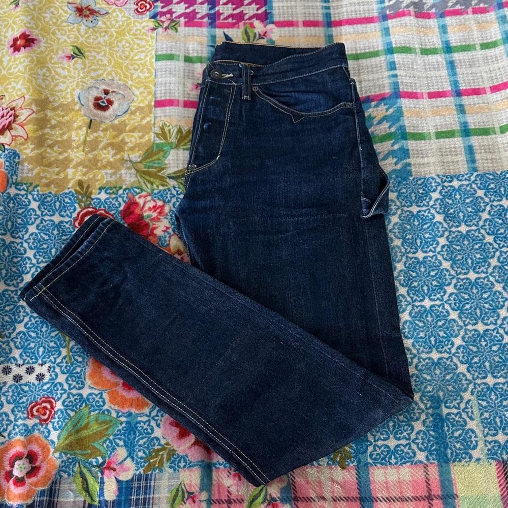 Men's Slim Fit Dark Blue Jeans